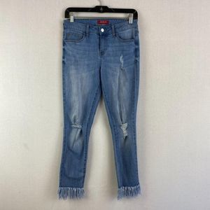 GUESS Ripped And Raw Skinny Jeans
